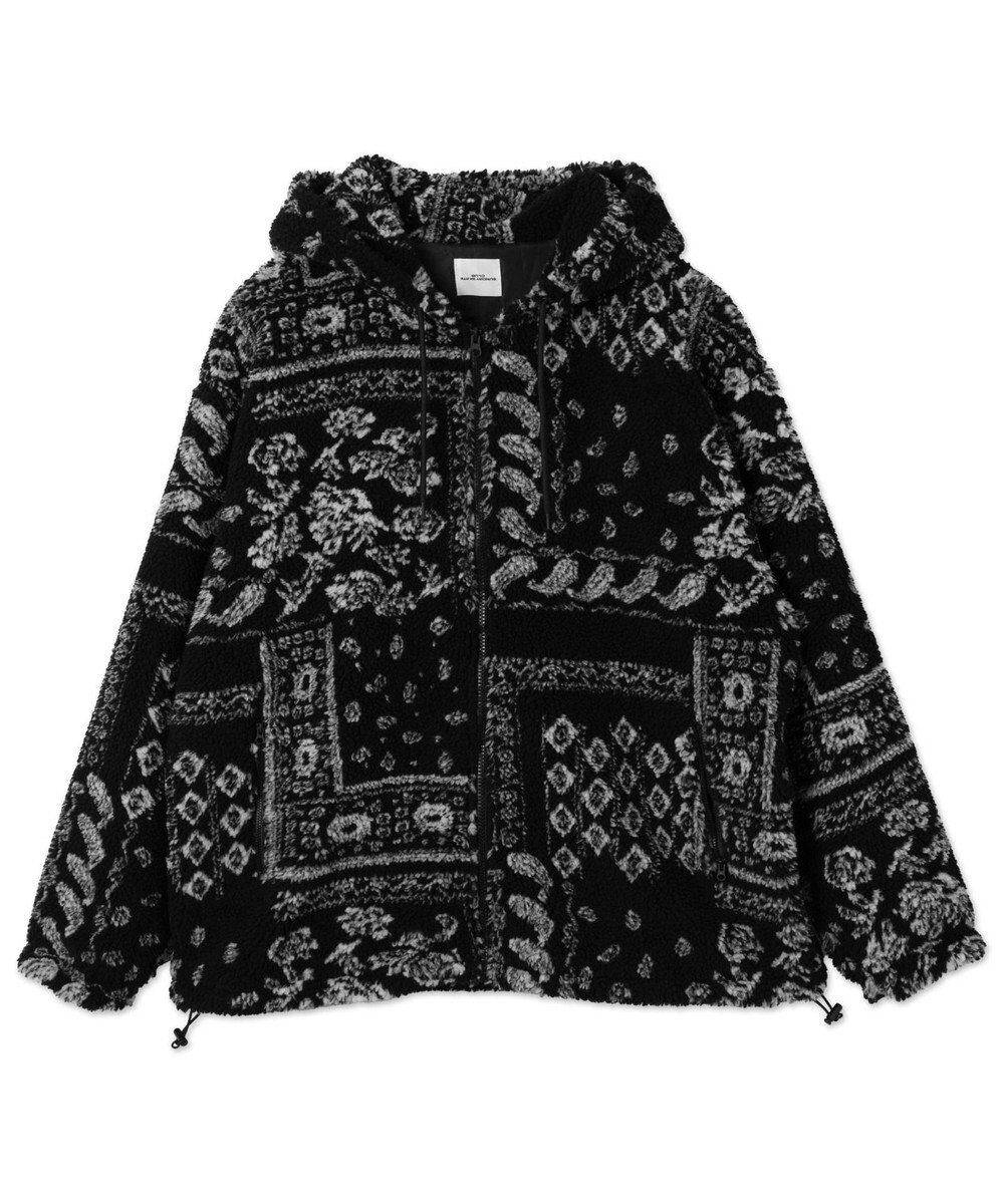 WEGO ボアパターンフードブルゾン 