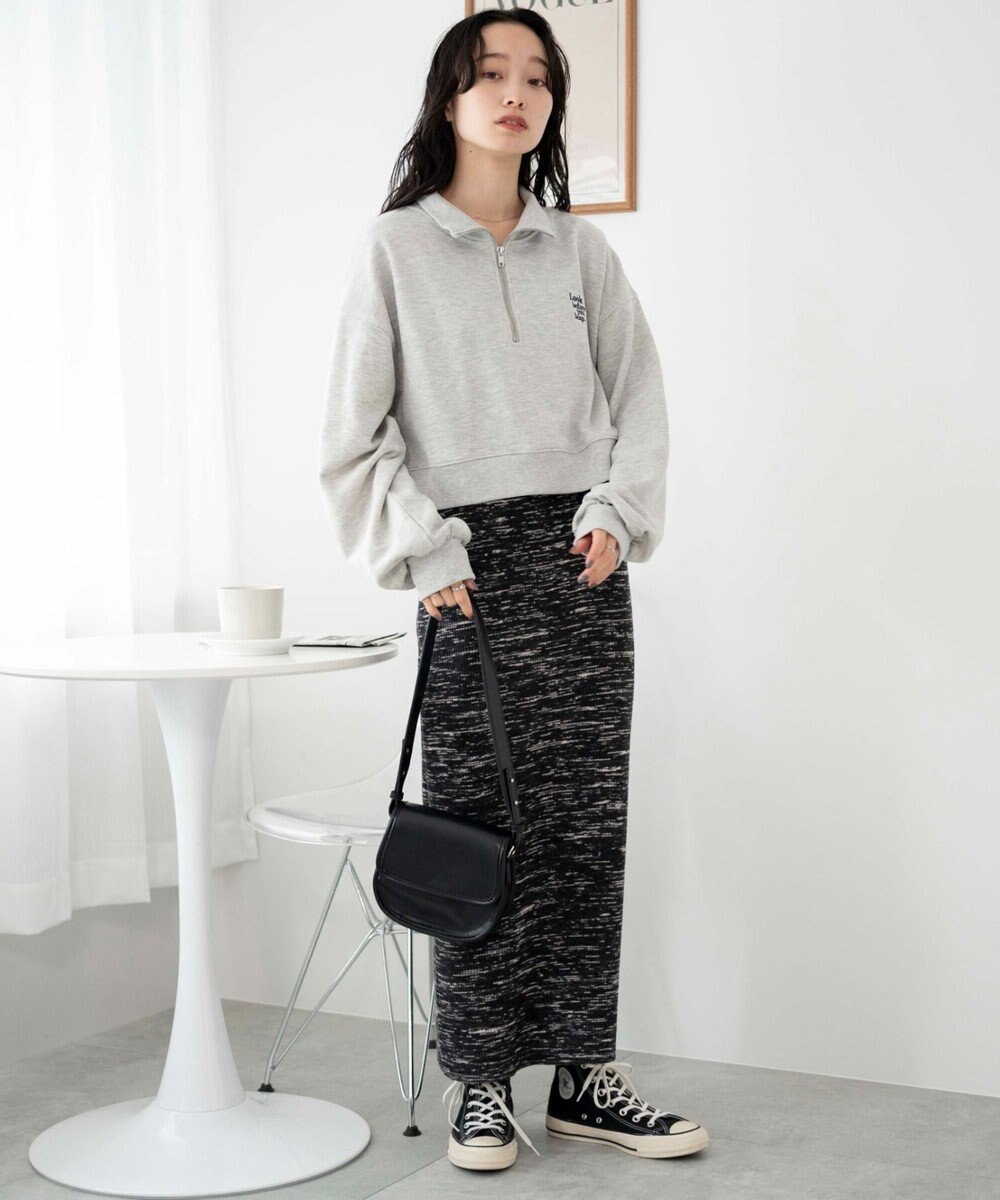 WEGO ハーフジップショートスウェット 