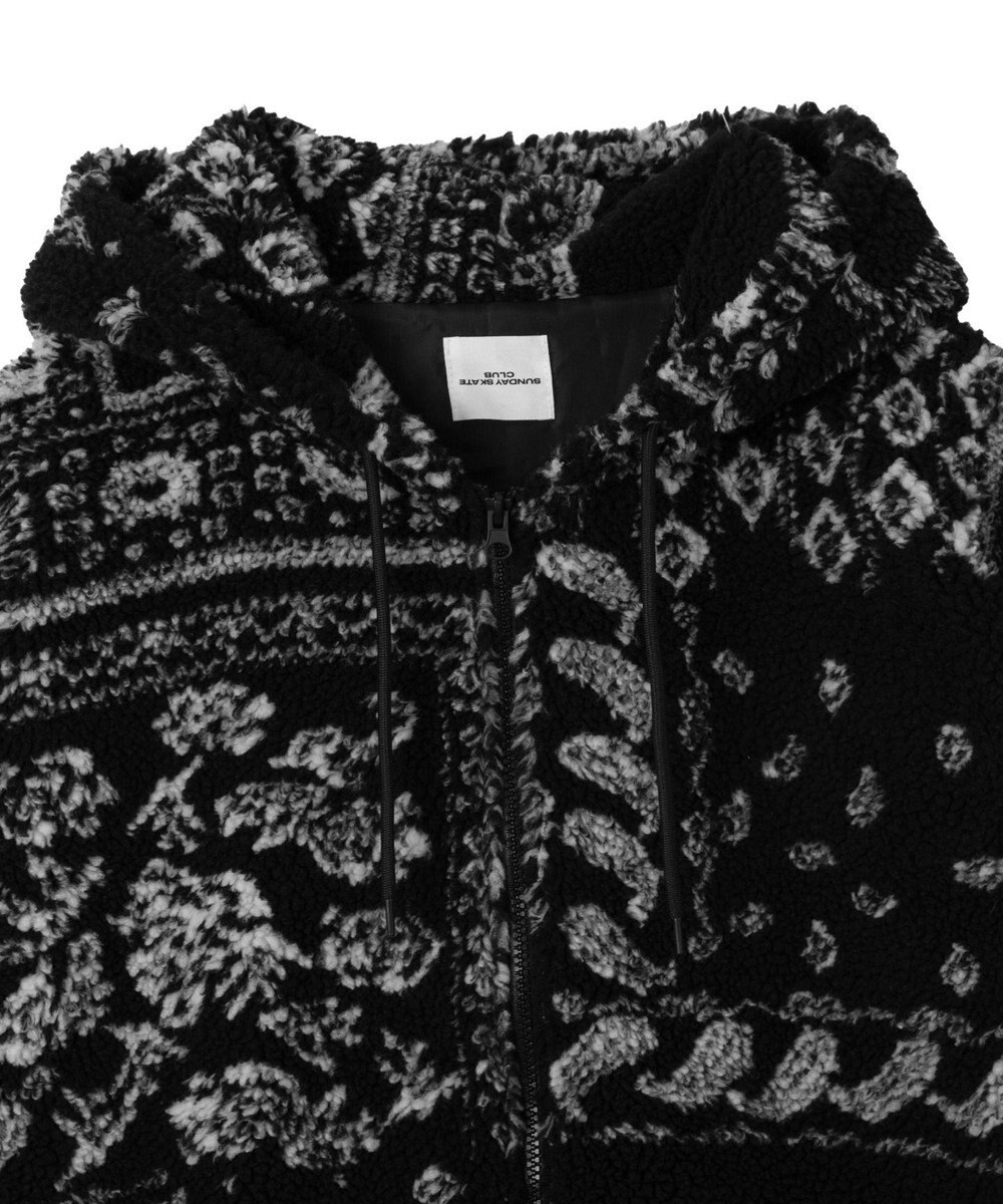 WEGO ボアパターンフードブルゾン 