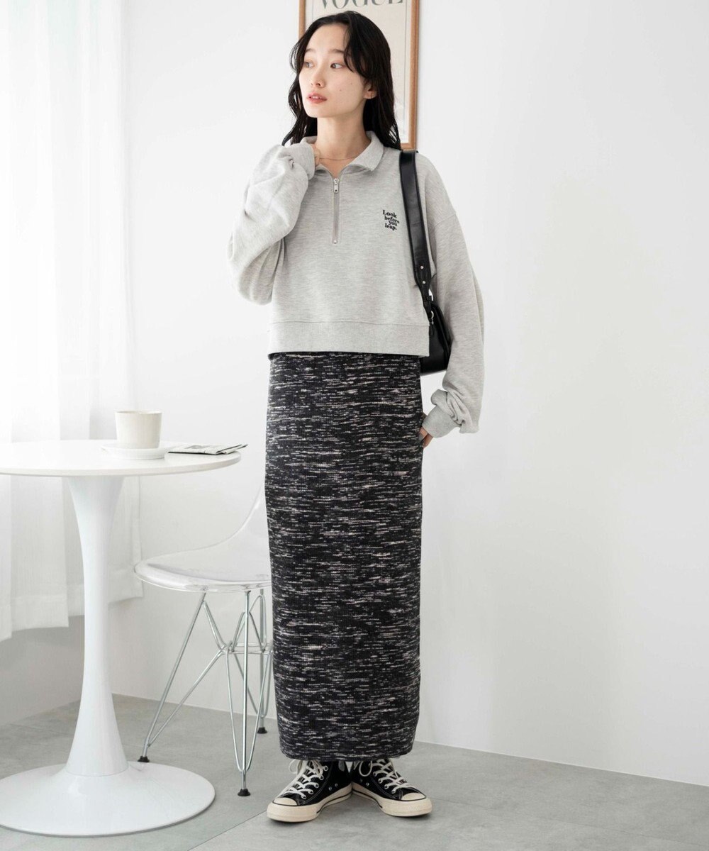 WEGO ハーフジップショートスウェット 