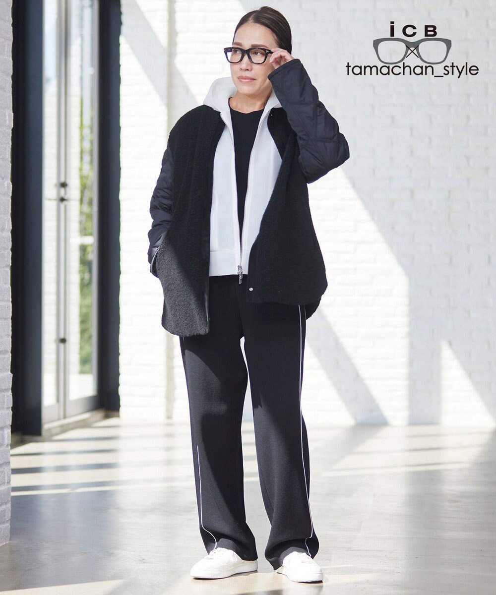 ICB 【ICB×tamachan_style コラボ】　シアーパーカー 