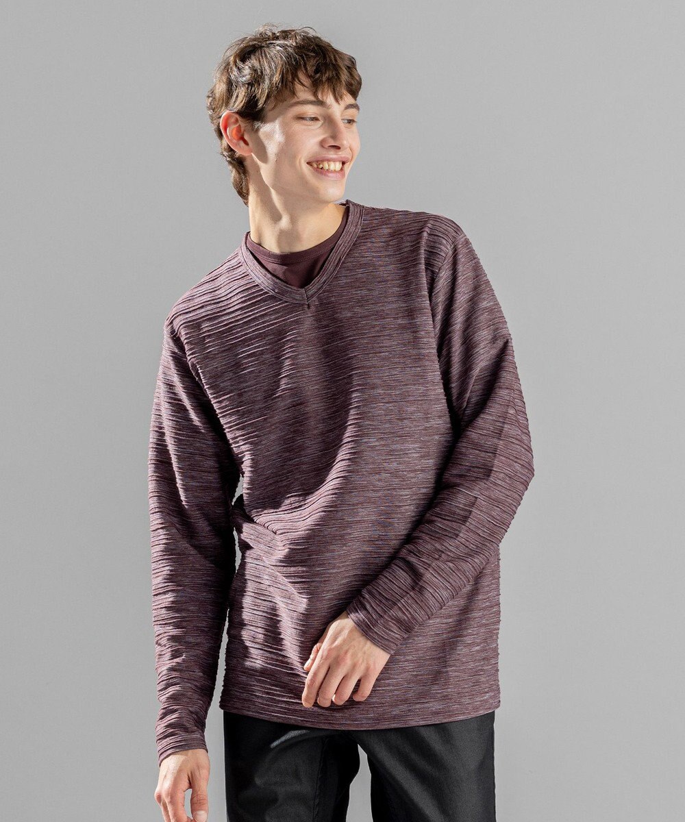 JOSEPH HOMME 【LEON 掲載】ストームリップル　Vネックカットソー 