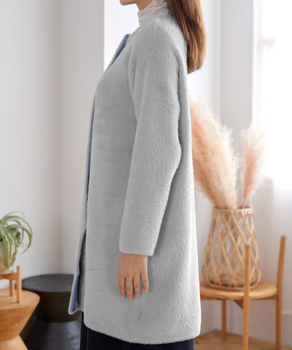 Tiaclasse シャギーニットコーディガン 