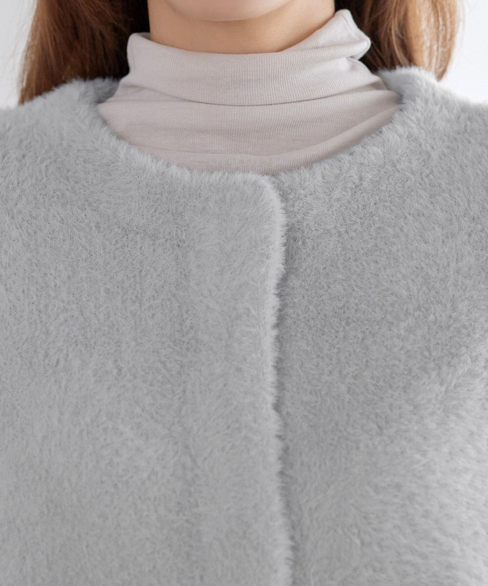 Tiaclasse シャギーニットコーディガン 