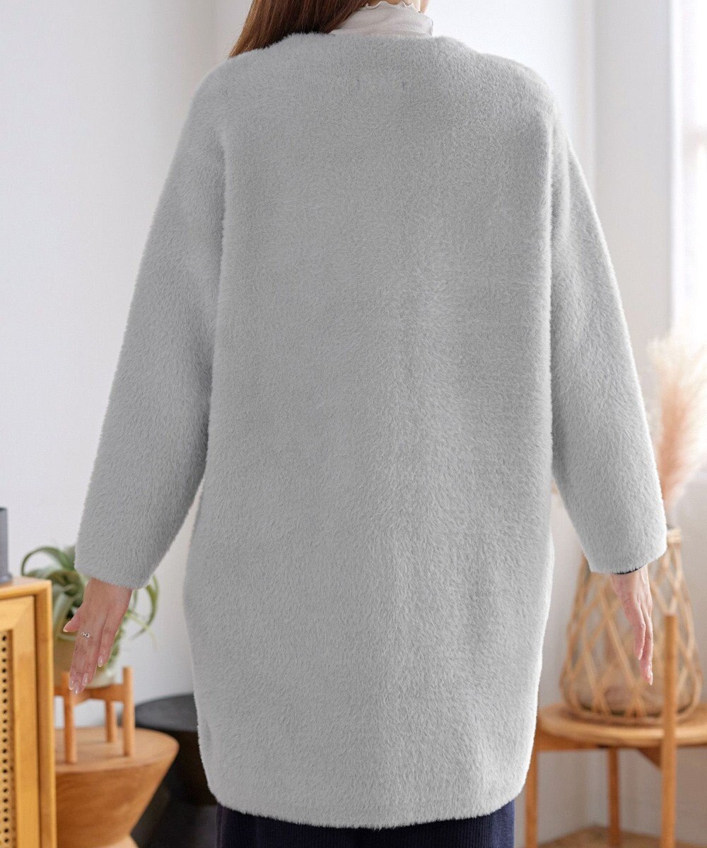 Tiaclasse シャギーニットコーディガン 