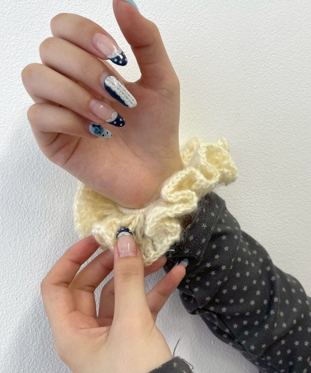 WEGO Lヘムフリルニットシュシュ 