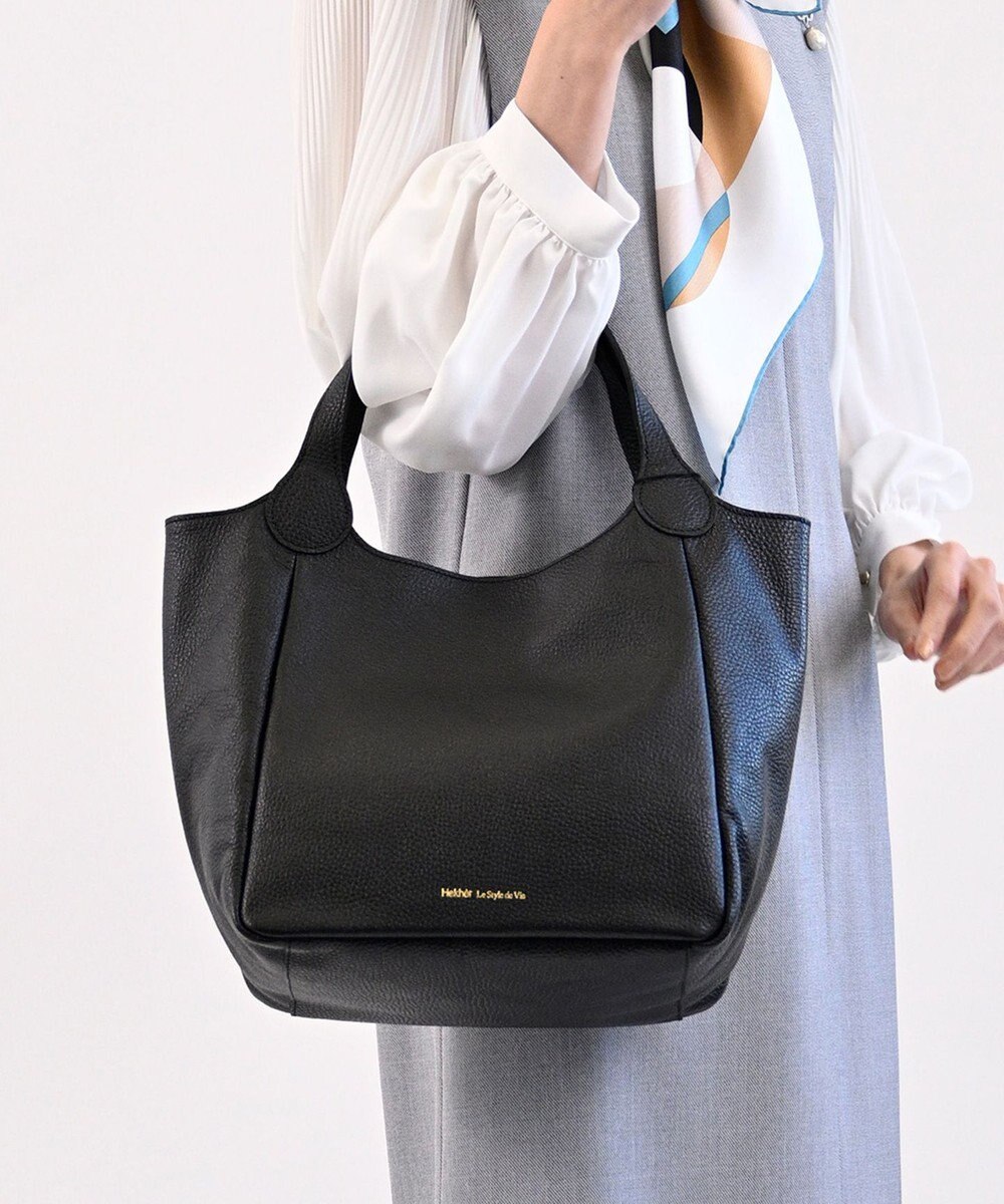 Hekhèr Le Style de Vie 【日本製/セレモニーにも】シュリンクレザー ハンドバッグ medium 