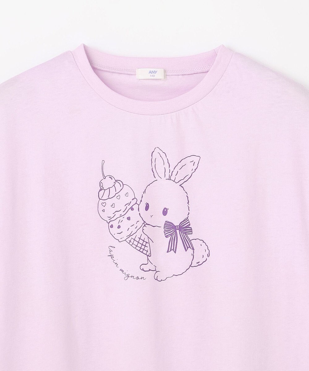 ANY KIDS 【綿100%/接触冷感】ひんやり オーバーサイズ アニマルTシャツ 