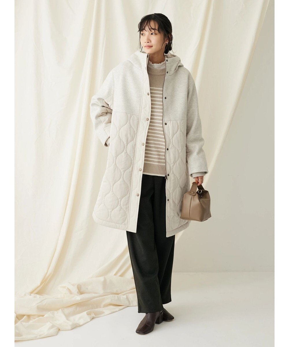 CRAFT STANDARD BOUTIQUE 洗えるモールニットボーダープルオーバー 