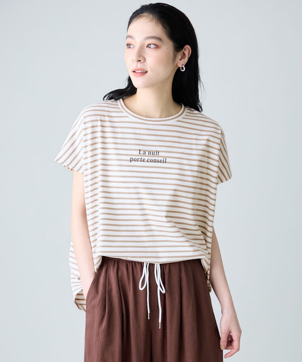 ANY ANYファンクションワイドフレンチスリーブTシャツ 