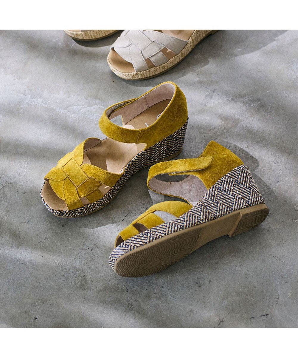 MODE ET JACOMO <D'ICI>カットワークストラップサンダル 