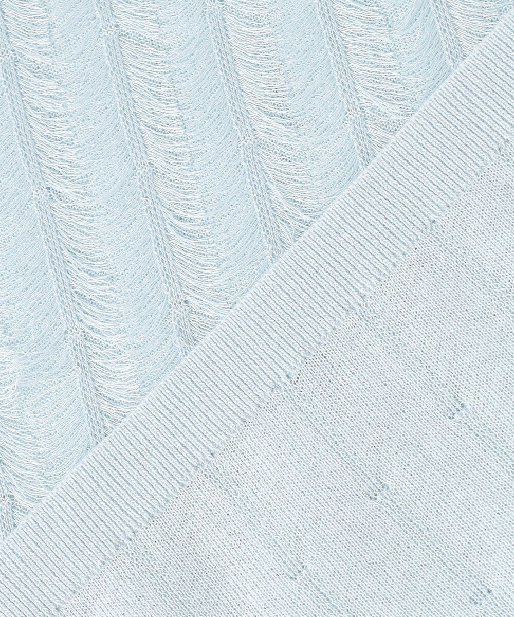 自由区 【カトリエムブーケ】Jacquard coupe ハーフスリーブプルオーバー 