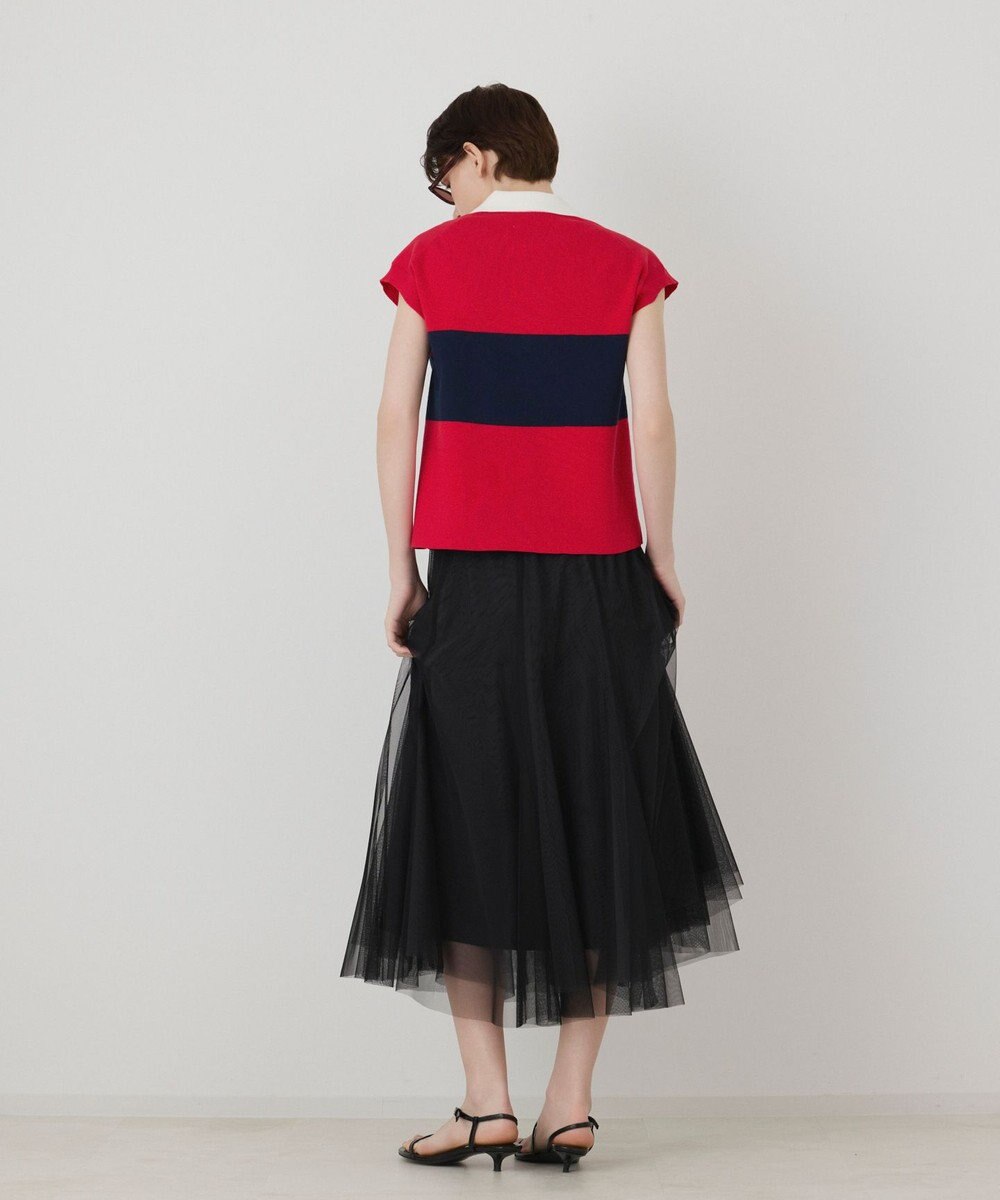 GRACE CONTINENTAL ラガーポロニットトップ 