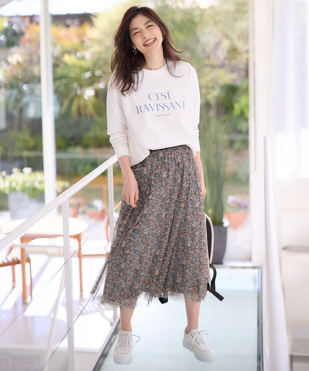 ANY L ロゴロングTシャツ 