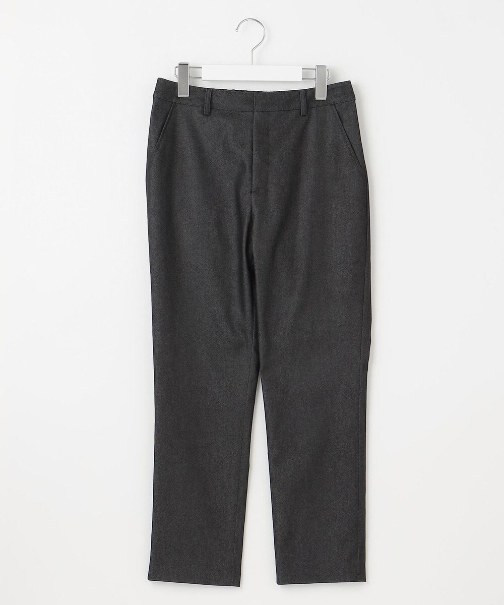 J.PRESS LADIES L 【洗える】シャンブレーサテン テーパード パンツ 