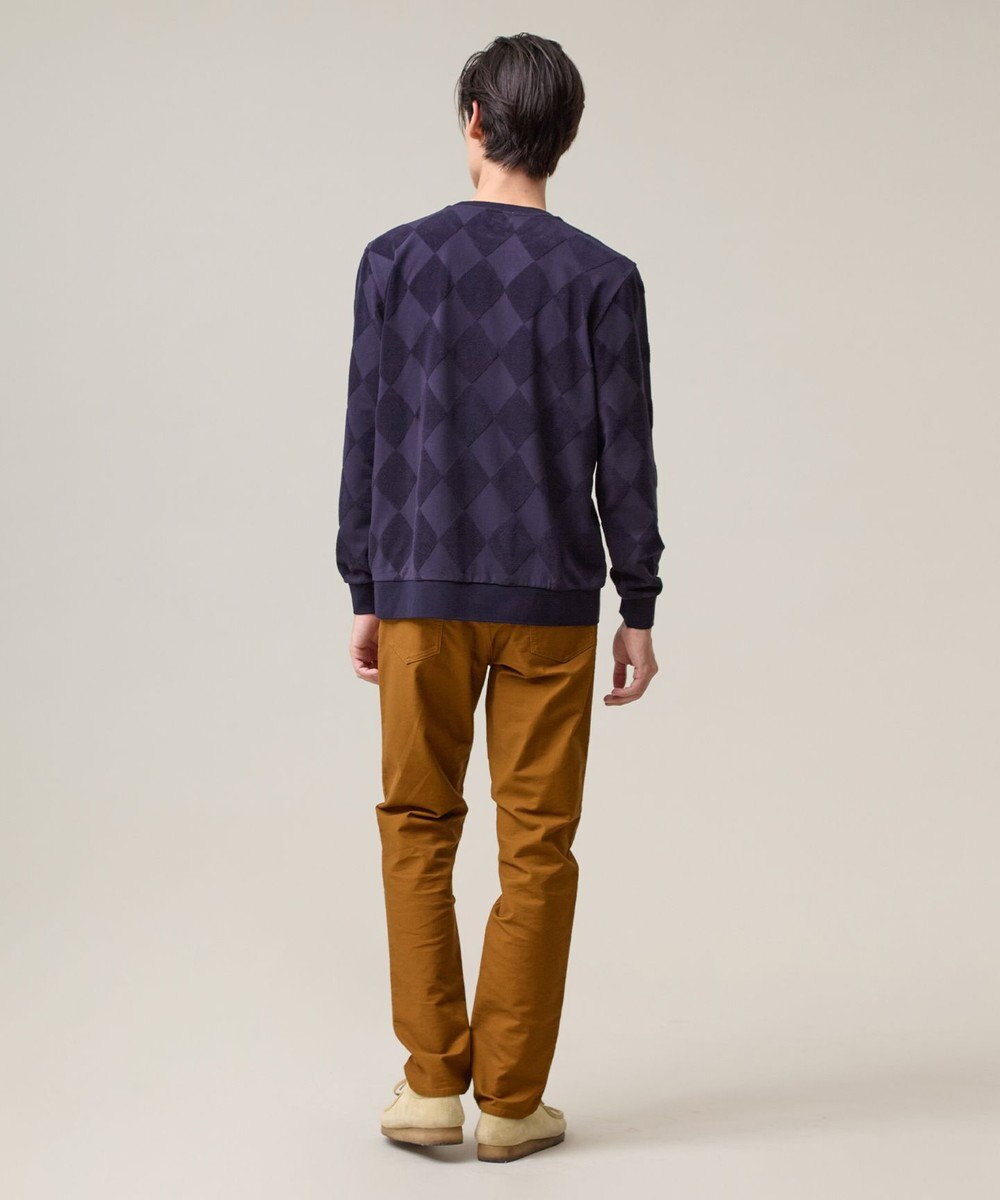 J.PRESS MEN アーガイルワントーンリンクス ロングスリーブ Tシャツ 