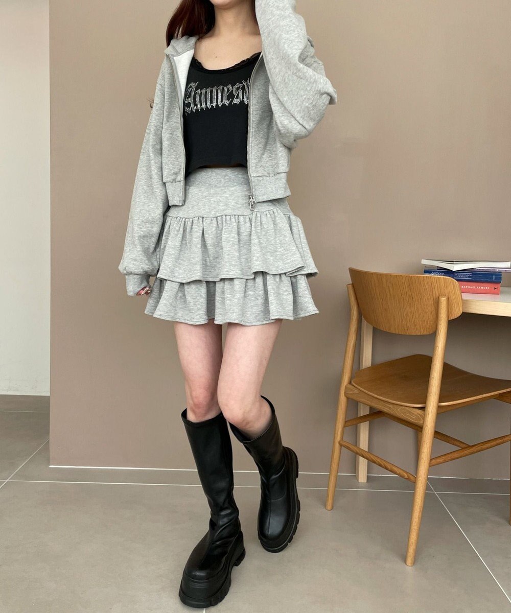 WEGO Wジップショートパーカー 