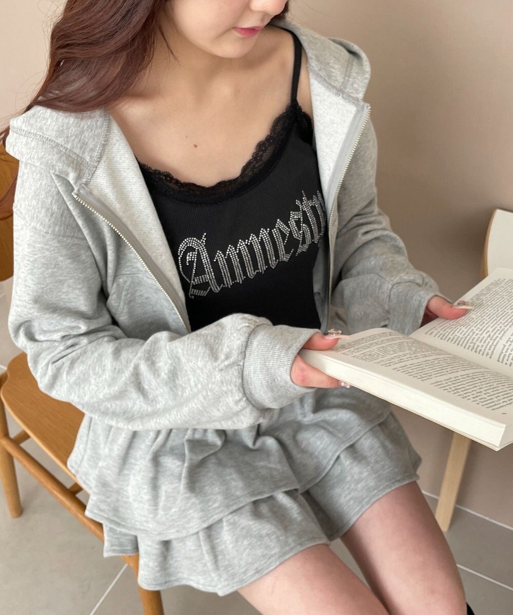 WEGO Wジップショートパーカー 