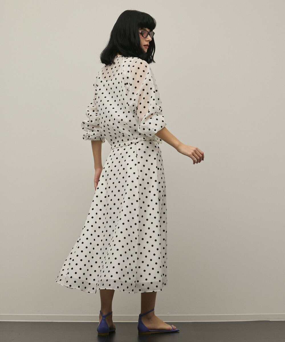 GRACE CONTINENTAL ドットフロッキーブルゾン 