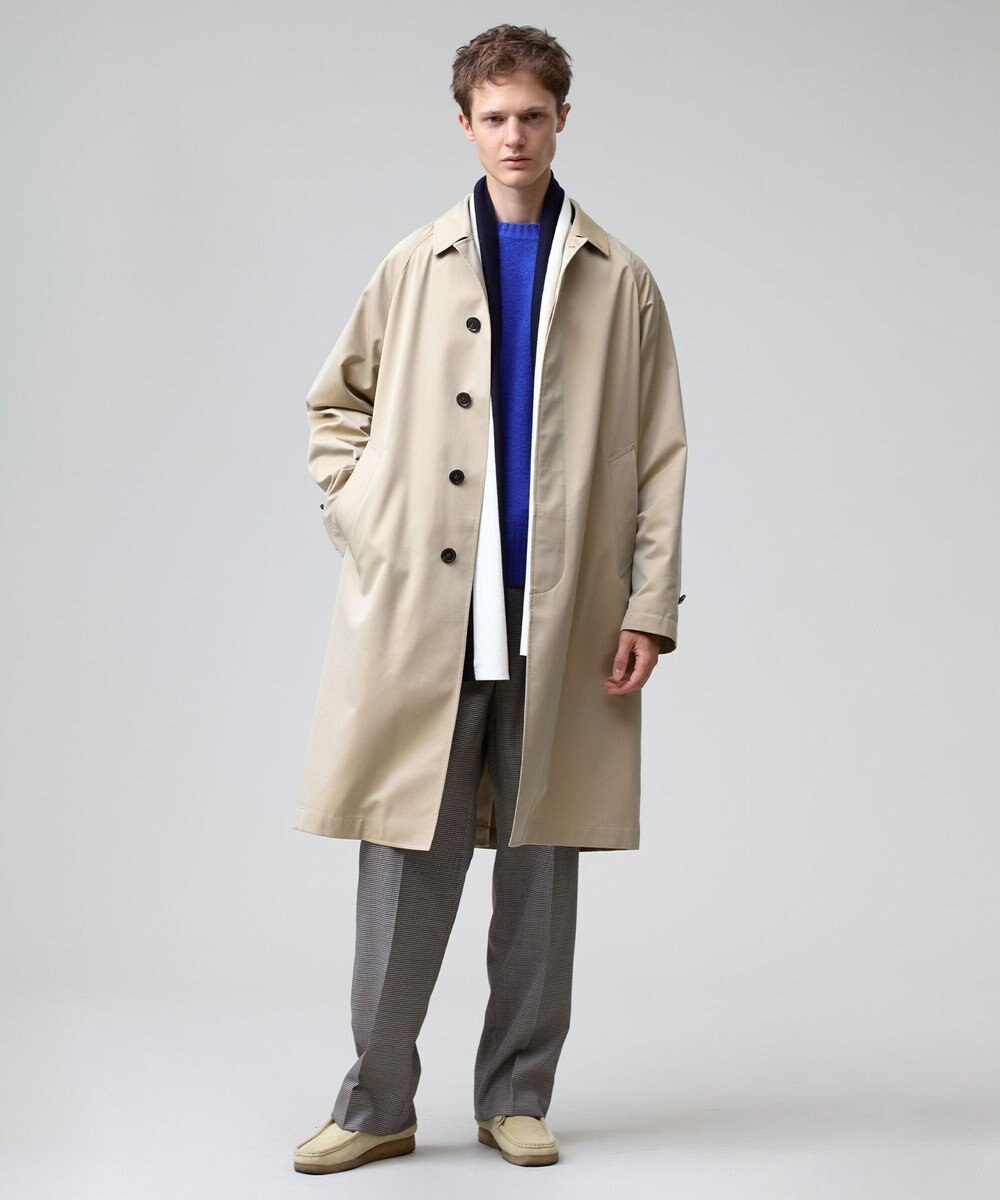 J.PRESS MEN 【J.PRESS ORIGINALS】【UNISEX】Cotton Like Polyester Balmacaan Coat 