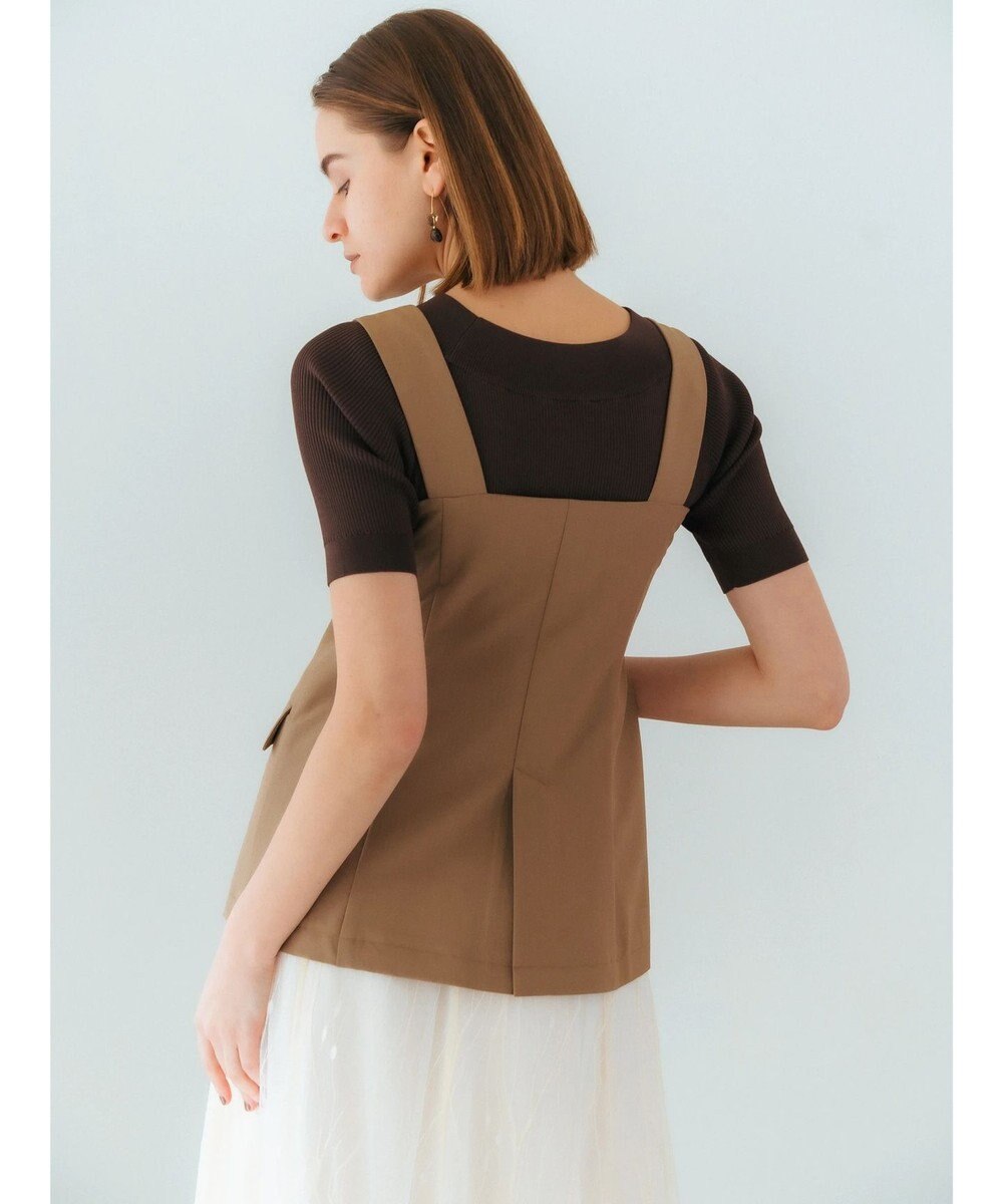 YECCA VECCA リネンライクビスチェベスト 