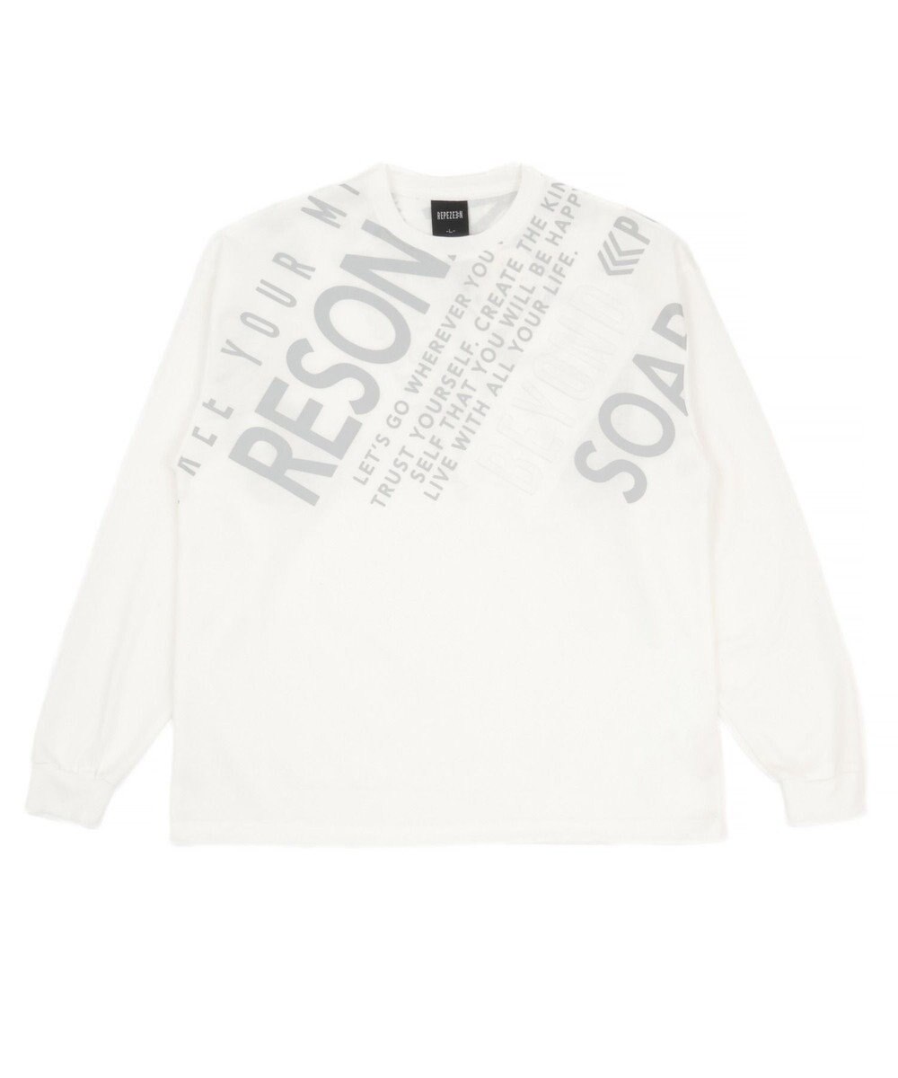 WEGO エンボスグラフィックT(LS) 