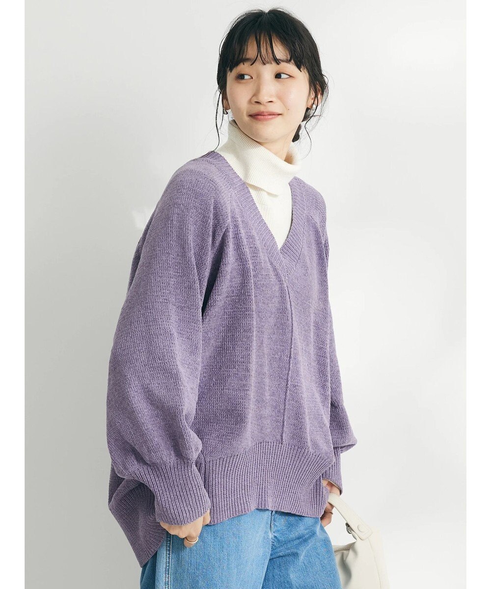 CRAFT STANDARD BOUTIQUE 洗えるコードモールＶネックプルオーバー 