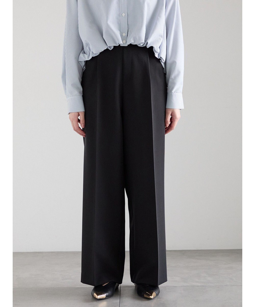 Te chichi 【雑誌掲載アイテム】ダブルクロスイージーワイドパンツ 