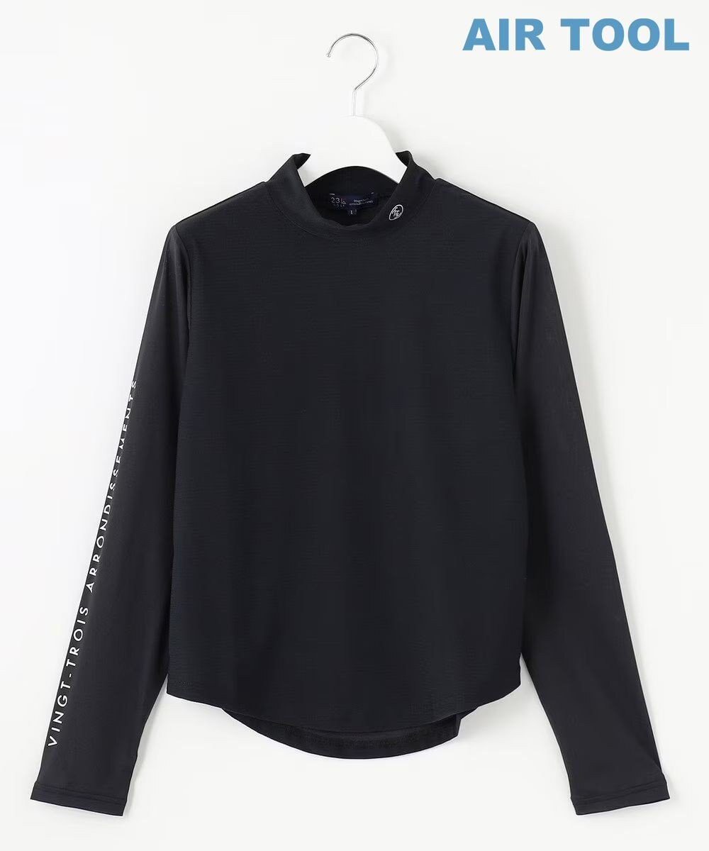 23区GOLF 【WOMEN】AIR TOOLライト シアースリーブモックネック 