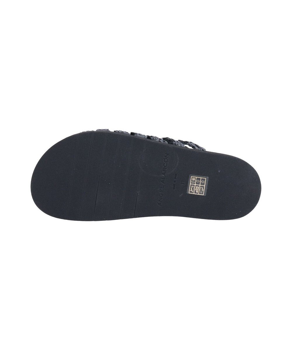 INTER-CHAUSSURES 【ANGEL ALARCON】フットベッドラフィアサンダル 