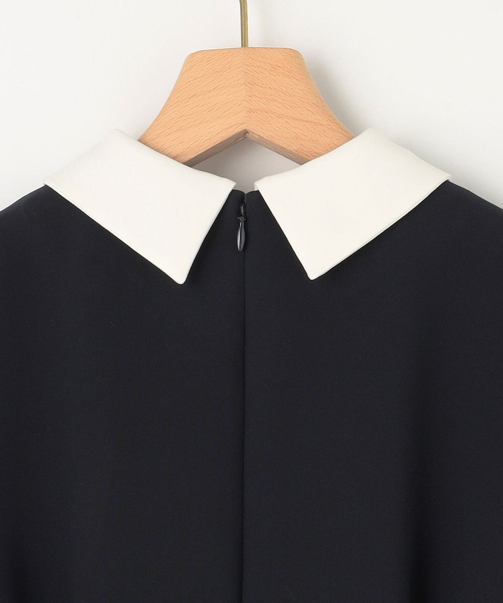 組曲 S 【KUMIKYOKU NAVY】コンフォータブルドレープ 襟付きブラウス 