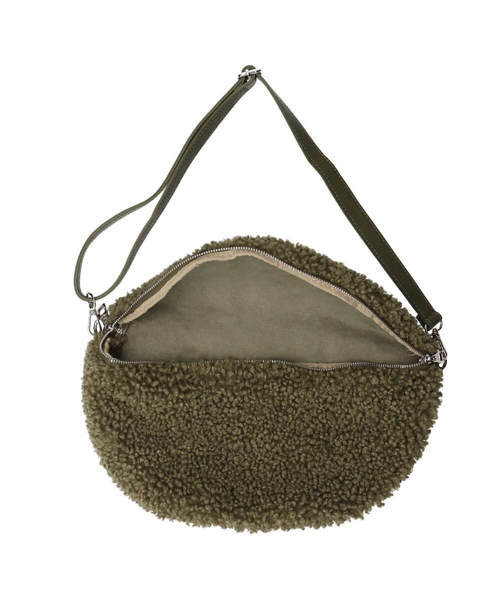 INTER-CHAUSSURES 【ANDREA CARDONE ITALI】レザーストラップボアショルダーバッグ 