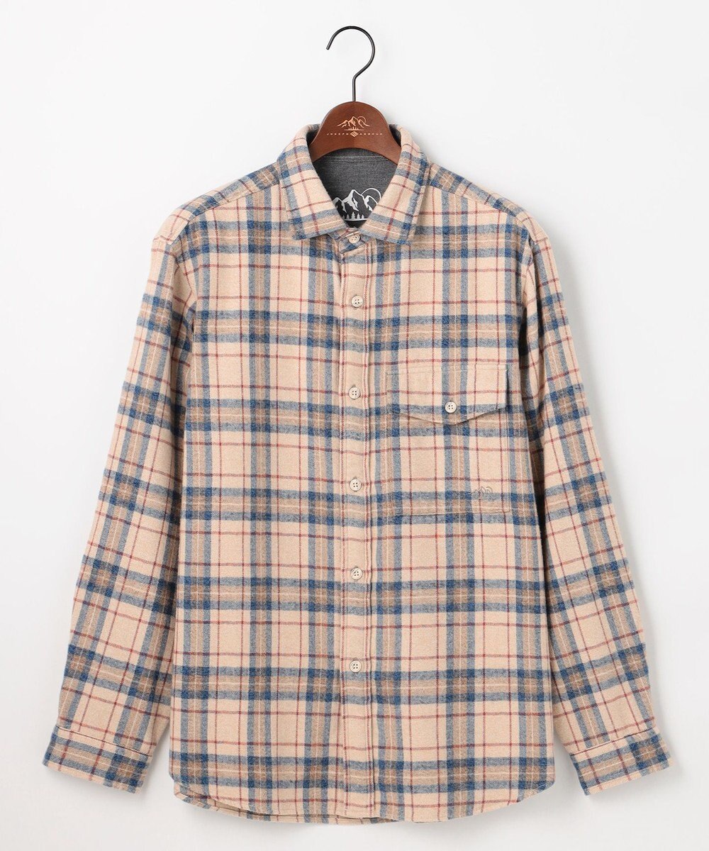 JOSEPH ABBOUD MOUNTAIN 【オーガニックコットン/ソフト】ムリネチェック シャツ 