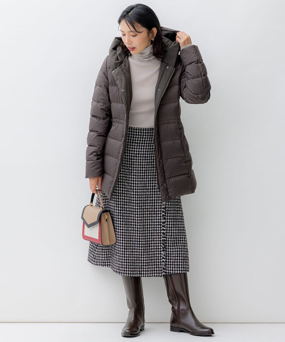 23区 【VERY掲載/新色追加】シレータフタ ミドル丈 ダウンコート 