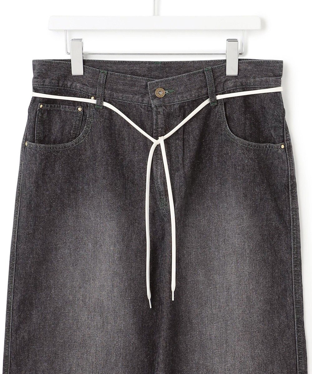 J.PRESS YORK STREET 【UNISEX】ウォッシュドワイド デニムパンツ 