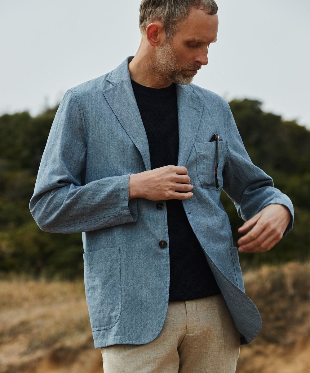 J.PRESS MEN 【新モデル/軽量/高通気性/吸湿性/放湿性】サマージャケット“ THE SHACKET” 