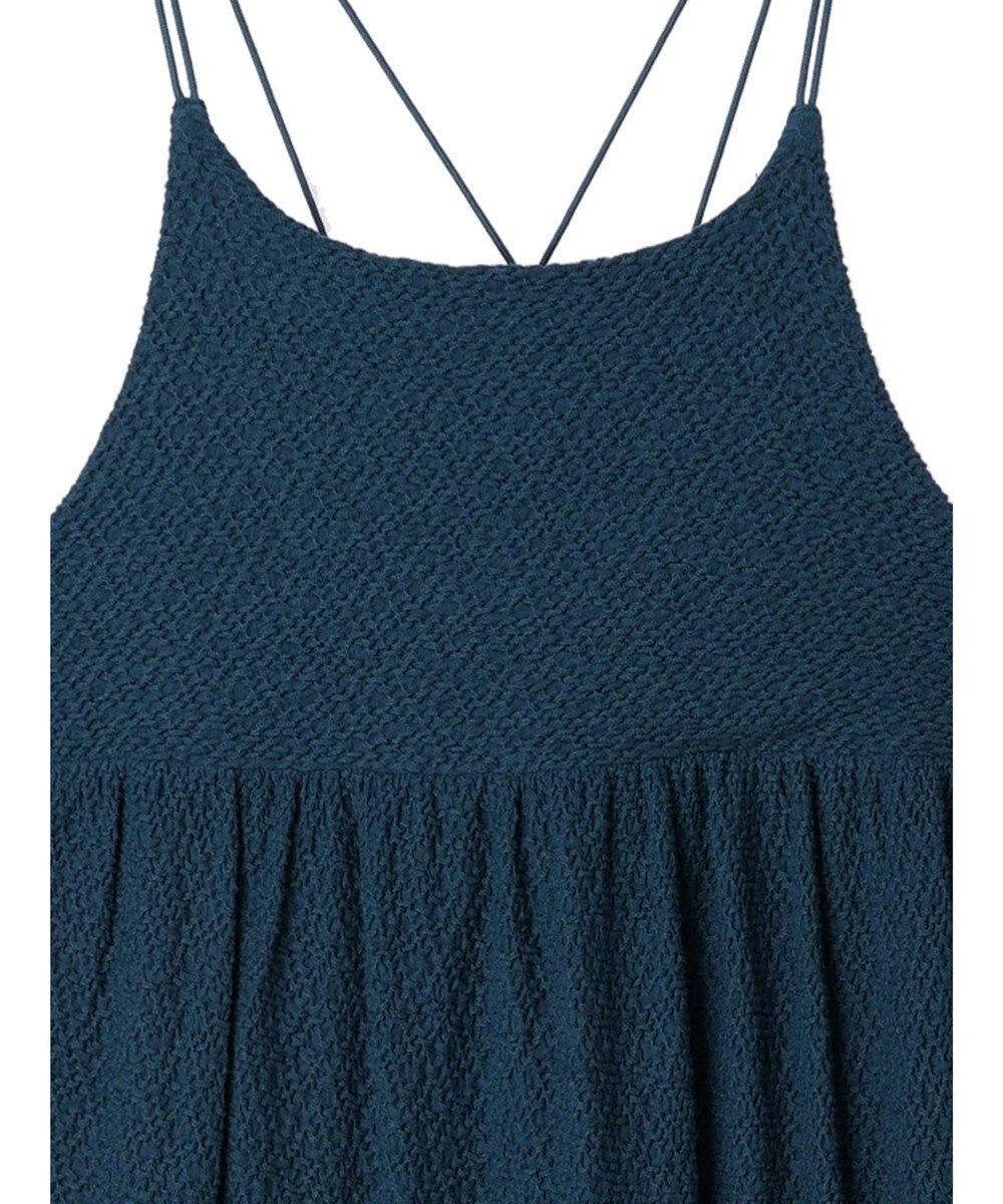 Green Parks 表面カット細ひもキャミワンピース 