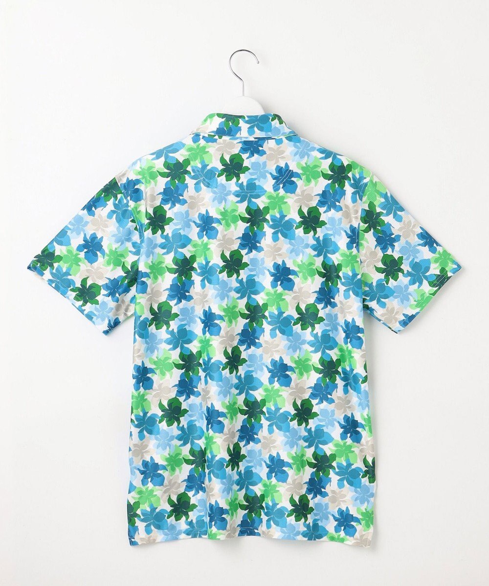 23区GOLF 【MEN】【キングサイズ/UVカット】草花柄プリントポロシャツ 