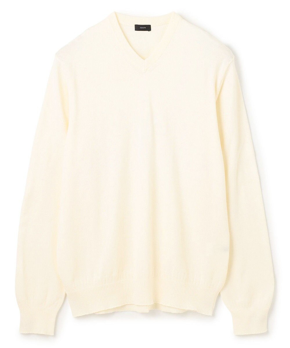 JOSEPH HOMME 【WEB・一部店舗限定】ウールコットンプレーン　Vネックニット 