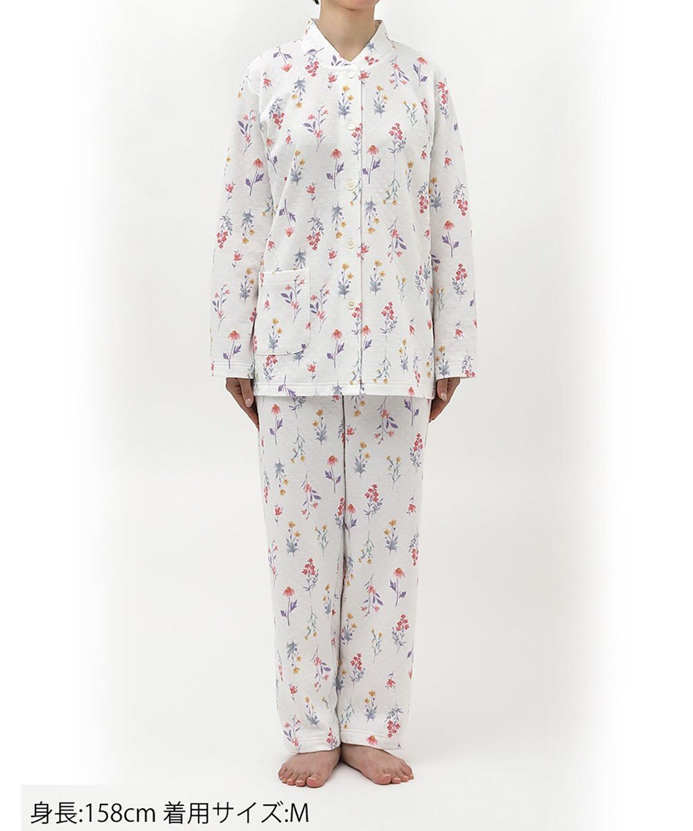 Wing パジャマ 綿混(本体) あったか 冬 長袖 長ズボン レディース EP6021 ウイング／ワコール 