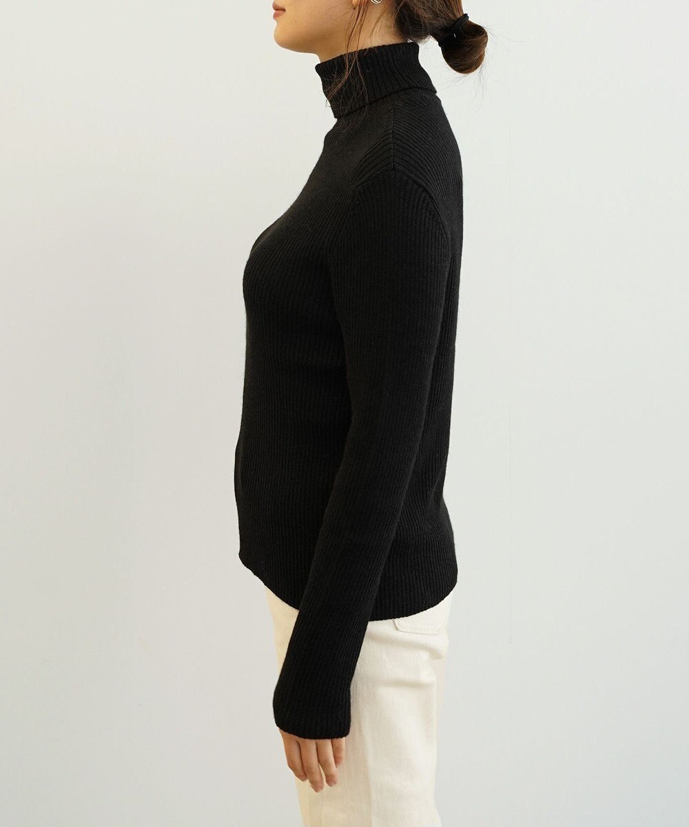 TOQUE 〈大草直子さんアドバイザー〉ベビーアルパカ×シルク ハイネックニット 