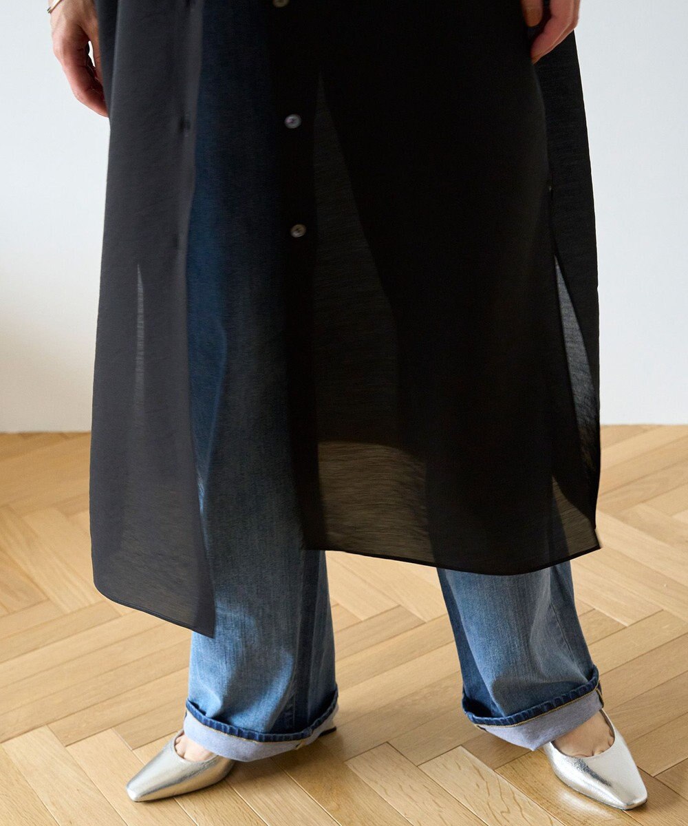 UNFILO 【UNFILO DENIM】撥水 カーブワイドデニム 