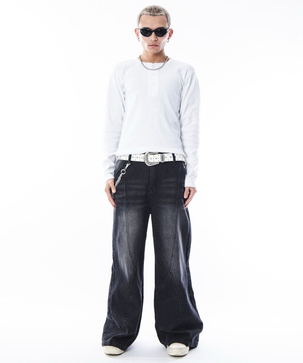 WEGO 【ユニセックス着用ITEM】コンパクトフィットリブヘンリーネックT（LS） 