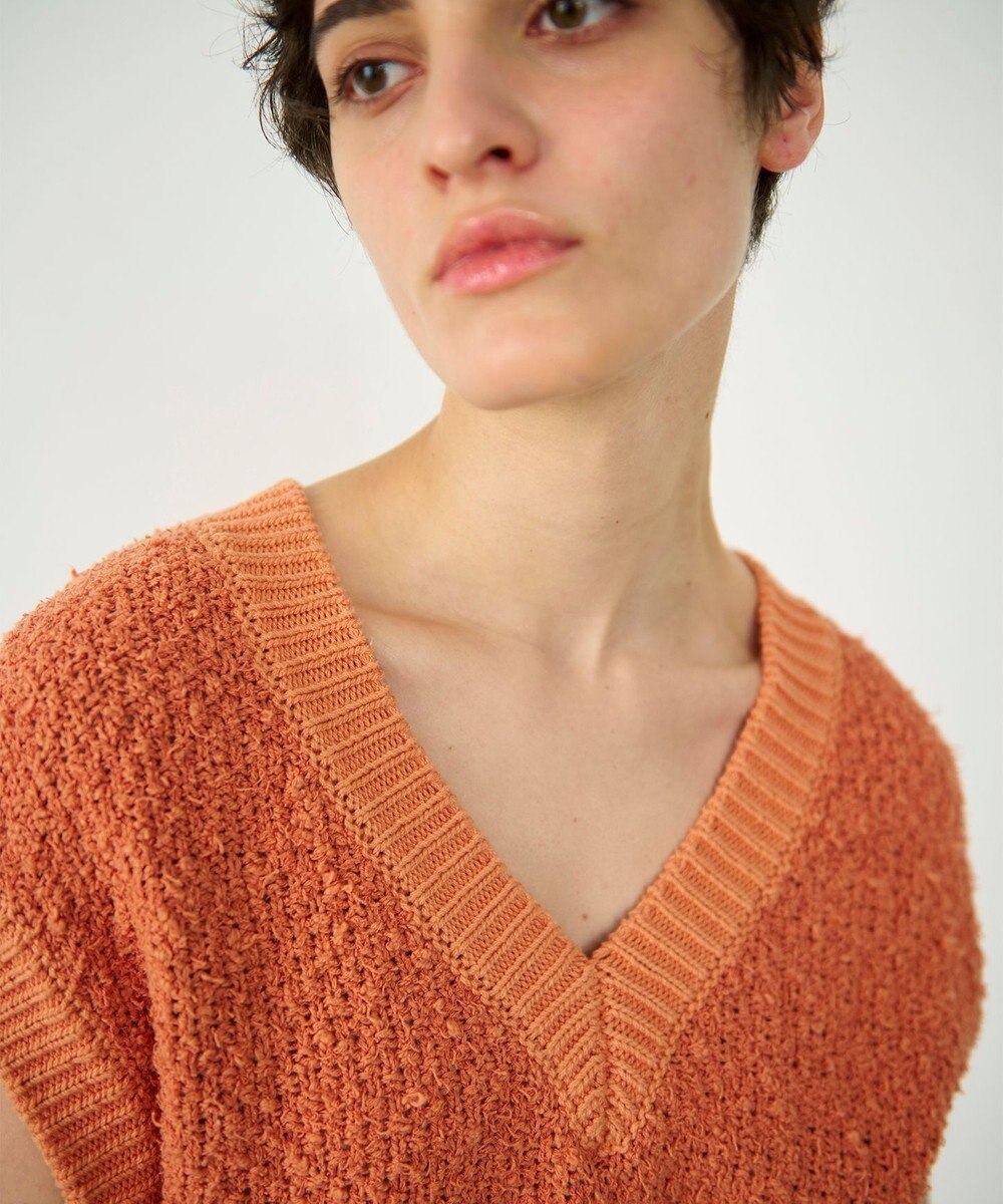 GRACE CONTINENTAL カノコショートニットトップ 