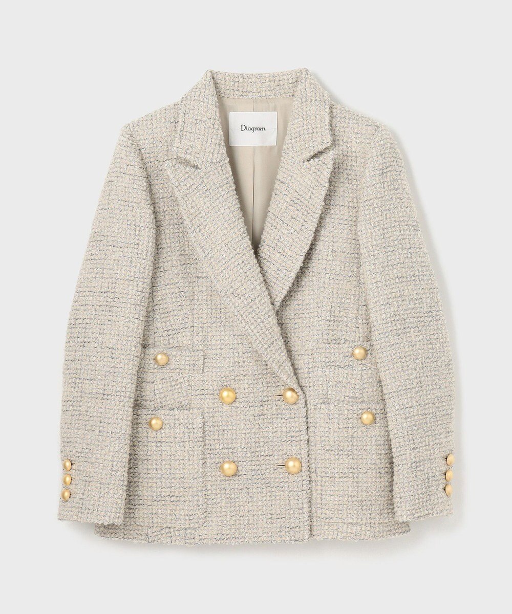 GRACE CONTINENTAL ラメループツイードジャケット 