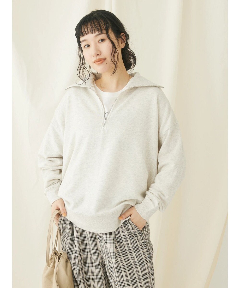 CRAFT STANDARD BOUTIQUE 　裏毛セーラーカラーＺＩＰプルオーバー 