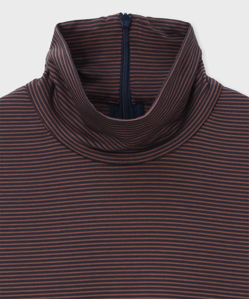 Paul Smith カラースリーブ ハイネック ボーダー カットソー 