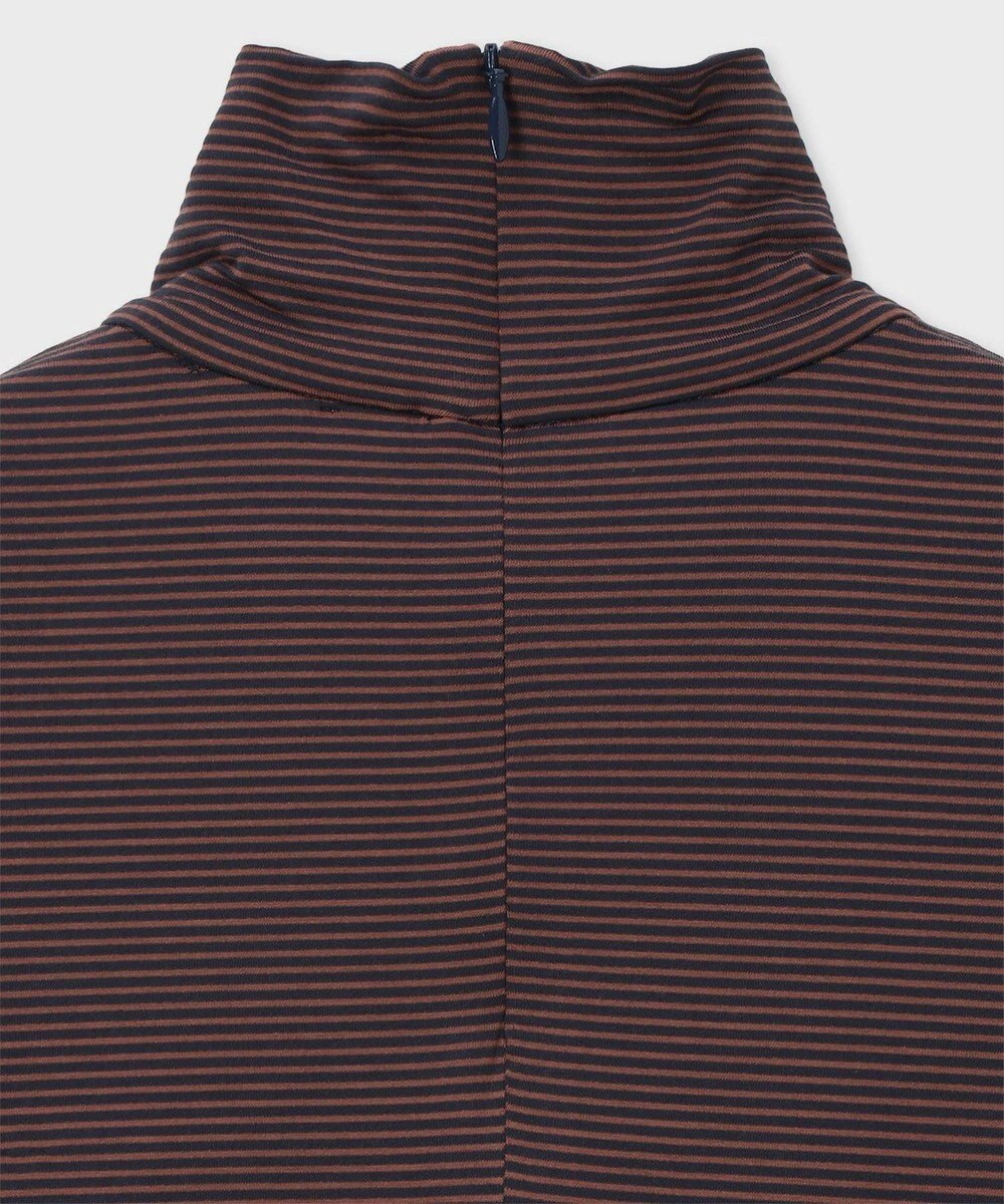 Paul Smith カラースリーブ ハイネック ボーダー カットソー 