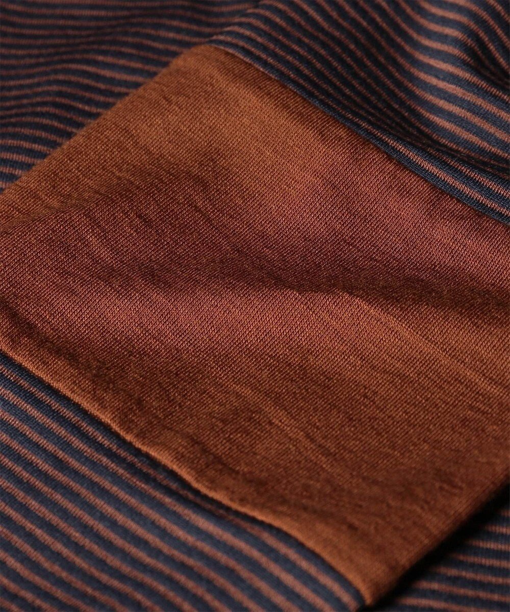 Paul Smith カラースリーブ ハイネック ボーダー カットソー 