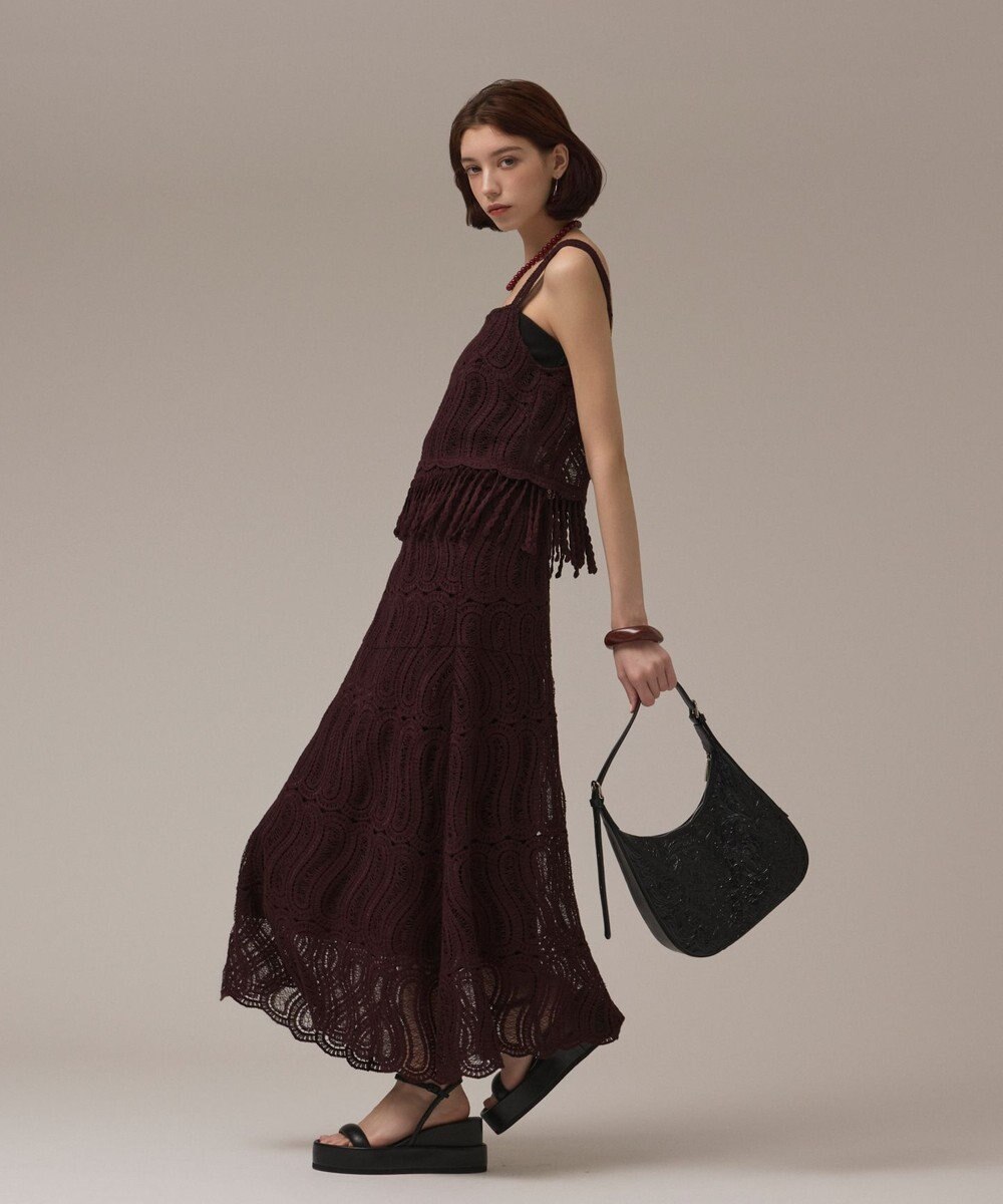 GRACE CONTINENTAL クロシェレーススカート 